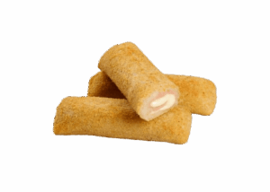 rolinhos de queijo e fiambre
