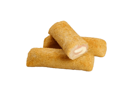 rolinhos de queijo e fiambre